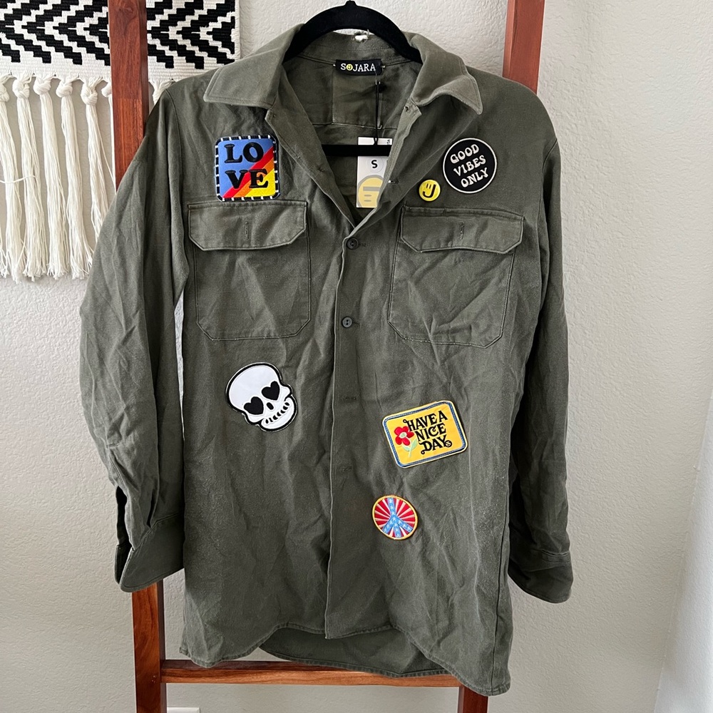 Sojara Green Shacket